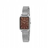 Ρολόι Oldie με ατσάλινο mesh band και burgundy καντράν : 1