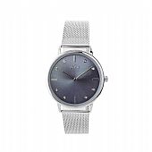 Ρολόι Fountain με ατσάλινο mesh band και μωβ καντράν : 1