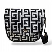 Γυναικεία Τσάντα Χιαστί/Ώμου Ari Gorgio 2512-03 Black-White : 1