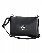 Pierro Tσάντα Χιαστί Flora Strap Black : 1