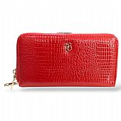 Γυναικείο Πορτοφόλι με διπλό φερμουάρ F1011 Red : 1