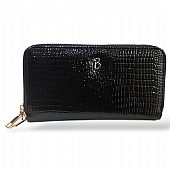 Γυναικείο Πορτοφόλι με διπλό φερμουάρ F1011 Black : 1