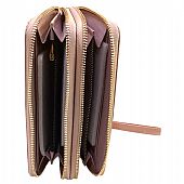 Γυναικείο Πορτοφόλι με διπλό φερμουάρ F1011 Pink : 2