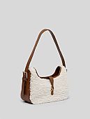 Nolah Τσάντα Ώμου Sheepy Offwhite Brown : 2