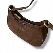 Regina Schrecker Γυναικεία Τσάντα ώμου & χιαστί Σουέτ RS3955 Chocolate  : 3