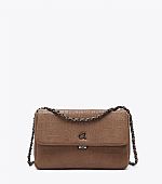 AXEL ΤΣΑΝΤΑ ΩΜΟΥ MELITTA ΚΡΟΚΟ ΜΕ ΔΙΠΛΗ ΑΛΥΣΙΔΑ 1010-3502 DARK BROWN : 1