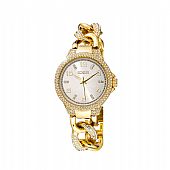 Loisir Ρολόι California με επίχρυσο μεταλλικό μπρασελέ με κρύσταλλα και ασημί καντράν : 1