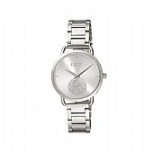 Loisir Ρολόι Glammy με ατσάλινο μπρασελέ και ασημί καντράν με κρύσταλλα : 1