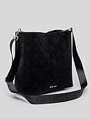 Nolah Τσάντα Ώμου Χιαστι Brielle Black Silver : 2