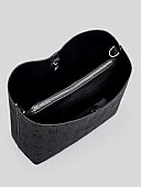 Nolah Τσάντα Ώμου Χιαστι Brielle Black Silver : 3