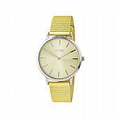 Loisir Ρολόι Society με επίχρυσο ατσάλινο mesh band και χρυσό καντράν : 1