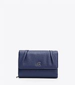 AXEL ΠΟΡΤΟΦΟΛΙ DHARMA ΜΕ ΔΙΠΛΩΣΗ ΣΤΟ ΚΑΠΑΚΙ  1101-1750 DUSTY BLUE 081 : 1