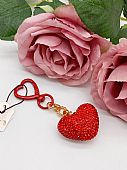 Μπρελόκ με στρας Κόκκινη Καρδιά ΜΠ006 red : 1