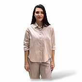 Πουκάμισο Με Στράς 25032 Beige : 1