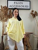 Πουκάμισο ασύμμετρο 41915 Yellow : 1