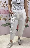 ΓΥΝΑΙΚΕΙΟ ΠΑΝΤΕΛΟΝΙ ΜΕ ΛΑΣΤΙΧΟ ΣΤΗ ΜΕΣΗ AD 8486 Off white  : 1