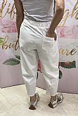ΓΥΝΑΙΚΕΙΟ ΠΑΝΤΕΛΟΝΙ ΜΕ ΛΑΣΤΙΧΟ ΣΤΗ ΜΕΣΗ AD 8486 Off white  : 2