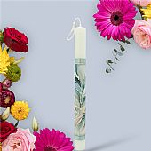 Λαμπάδα κυλινδρική με Γκρι κλαδιά LA26968 Γκρι : 1