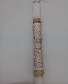 Λαμπάδα κυλινδρική με Καρδούλες LA26973 Καρδούλες : 3