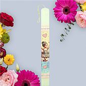 Λαμπάδα πλακέ με την μικρή μπαλαρίνα LA26995 Μπαλαρίνα : 1