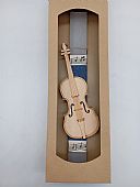 Λαμπάδα κυλινδρική με διακοσμητικό βιολί LA1215 Βιολί : 3