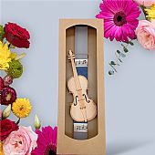 Λαμπάδα κυλινδρική με διακοσμητικό βιολί LA1215 Βιολί : 1