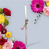 Λαμπάδα με Ουράνιο τόξο LA1209 Λευκό : 1