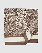 Φουλάρι-Εσάρπα Verde 03-2552 Animal Print Beige : 1