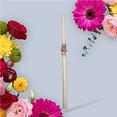 Λαμπάδα με ροζ πεταλούδα LA1221 WHITE : 1