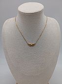 Κολιέ ατσάλινο χρυσό φτερά αγγέλου 1201 Gold : 1