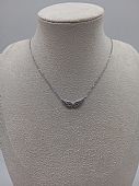 Κολιέ ατσάλινο ασημί φτερά αγγέλου 1201 Silver : 1