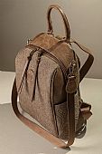 Fragola Γυναικεία Τσάντα Πολυμορφικό backpack με art logo FE246-light-brown-art : 2