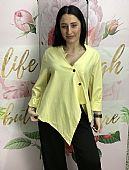 Πουκάμισο ασύμμετρο 04911 YELLOW : 1