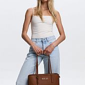 Nolah Γυναικεία Τσάντα Ώμου Valia Brown : 5