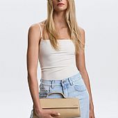 Nolah Γυναικεία Τσάντα Ώμου & χιαστί Carmen Beige : 4