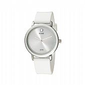 Loisir Ρολόι New Popsicle με λευκό λουράκι σιλικόνης και ασημί καντράν : 1