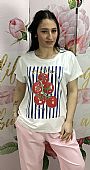 T-shirt italian Α2991 White
 : 1