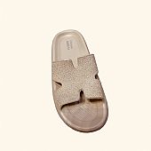 Ocean Addicts Γυναικείες Παντόφλες με Στρας 123153 Beige : 3