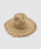 Verde Γυναικείο Ψάθινο Καπέλο 05-0911 Beige : 2