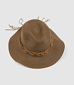 Verde Γυναικείο Ψάθινο Καπέλο 05-0903 Brown : 2