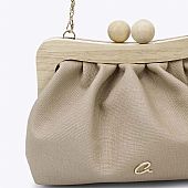 AXEL ΤΣΑΝΤΑ ΑΜΠΙΓΙΕ ΜΕ ΑΟΡΑΤΟ ΚΟΥΜΠΩΜΑ 1005-1421 BEIGE : 4