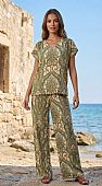 ΓΥΝΑΙΚΕΙΑ ΜΠΛΟΥΖΑ 5128 BEIGE-GREEN : 2