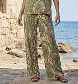 ΓΥΝΑΙΚΕΙΑ ΠΑΝΤΕΛΟΝΑ ΜΕ ΛΑΣΤΙΧΟ ΣΤΗ ΜΕΣΗ 5127 BEIGE-GREEN : 1