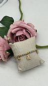 Βραχιόλι Stainless Steel Charms, καρδoύλες και αρκουδάκι με στρας 36919 Silver Gold : 1