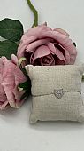 Βραχιόλι ατσάλινο Καρδιά love με στρας 36946 Silver : 1