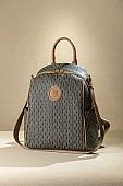 Fragola Γυναικεία Τσάντα Πολυμορφικό backpack με casual logo FE236-fh-black-brown : 1