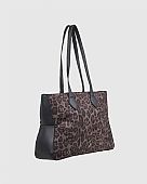 Verde Γυναικεία Τσάντα Ώμου 16-8297 Animal Print Black : 2