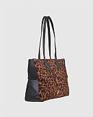 Verde Γυναικεία Τσάντα Ώμου 16-8297 Animal Print Brown : 2