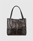 Verde Γυναικεία Τσάντα Ώμου 16-8068 Animal Print Taupe : 4