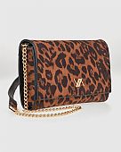 Verde Γυναικεία Τσάντα Χιαστί 16-8298 Animal Print Brown : 2